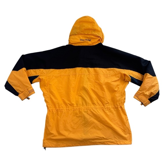 COLUMBIA Vintage Sportswear Yellow & Black Zip Up Jacket XL west ridge - Picture 7 of 12
